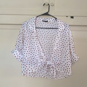 Cute Polka Dot Crop Top